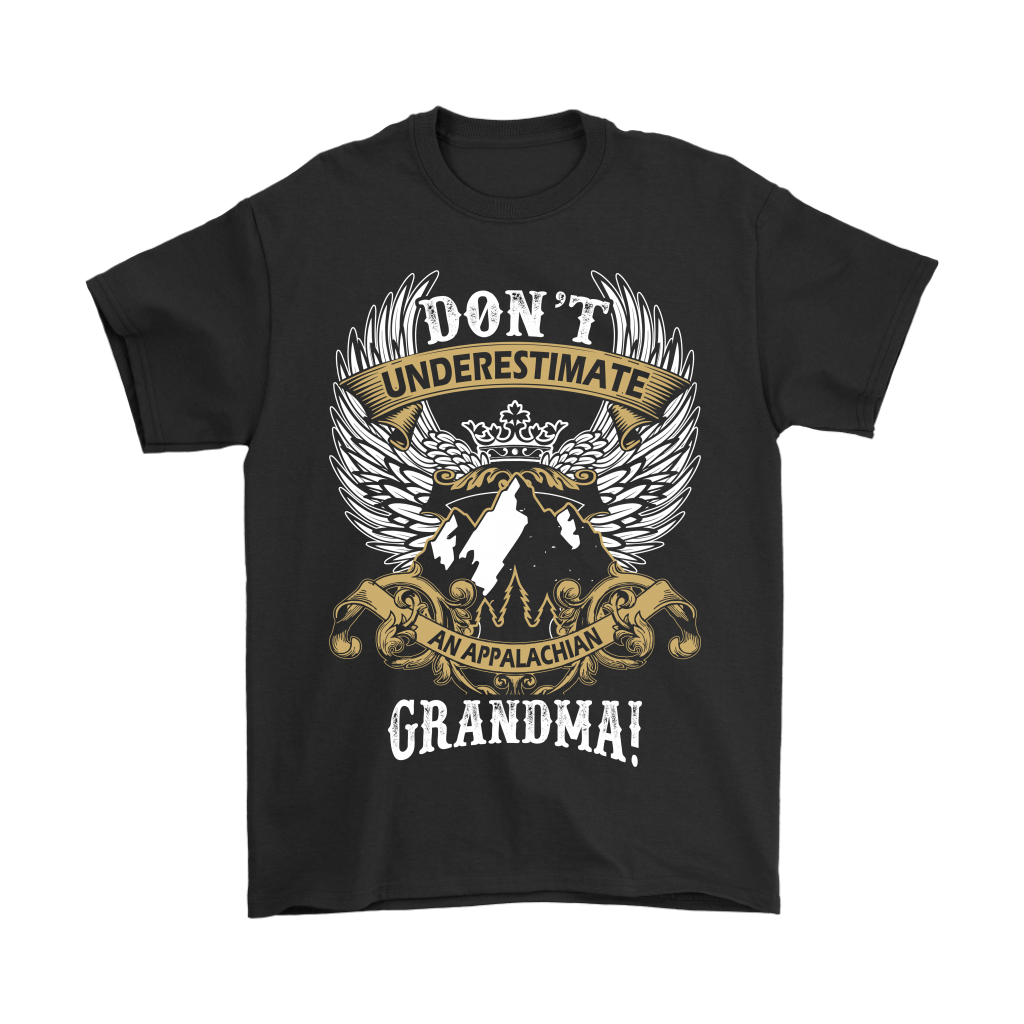 Don't Underestimate an Appalachian Grandma! Wings T-shirt, multiple colors and sizes available