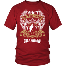 Don't Underestimate an Appalachian Grandma! Wings Unisex style T-shirt, multiple colors and sizes available