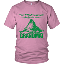 Don't Underestimate an Appalachian Grandma! Unisex style T-shirt, multiple colors and sizes available